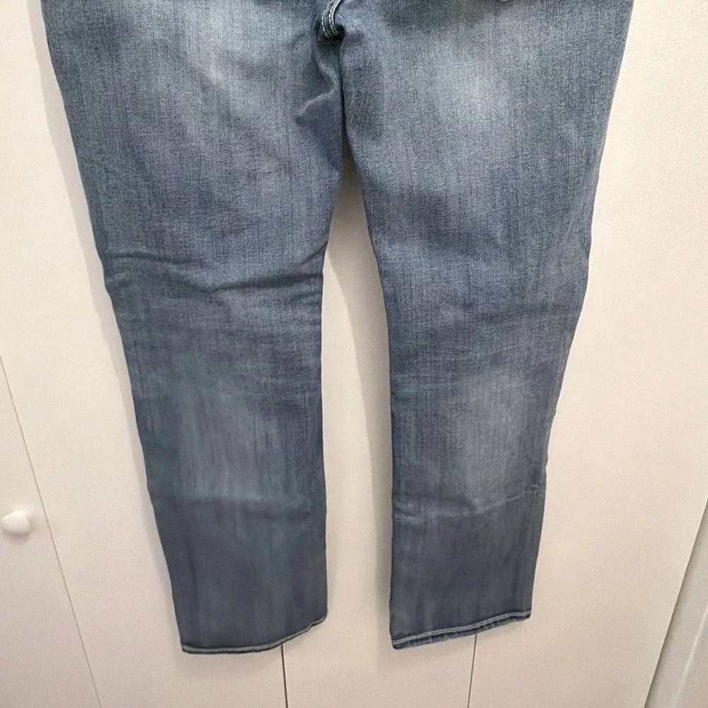 BKE Buckle Men's‎ Sz 34x32 Jake Blue Denim Stretch Jeans, Distressed GUC!